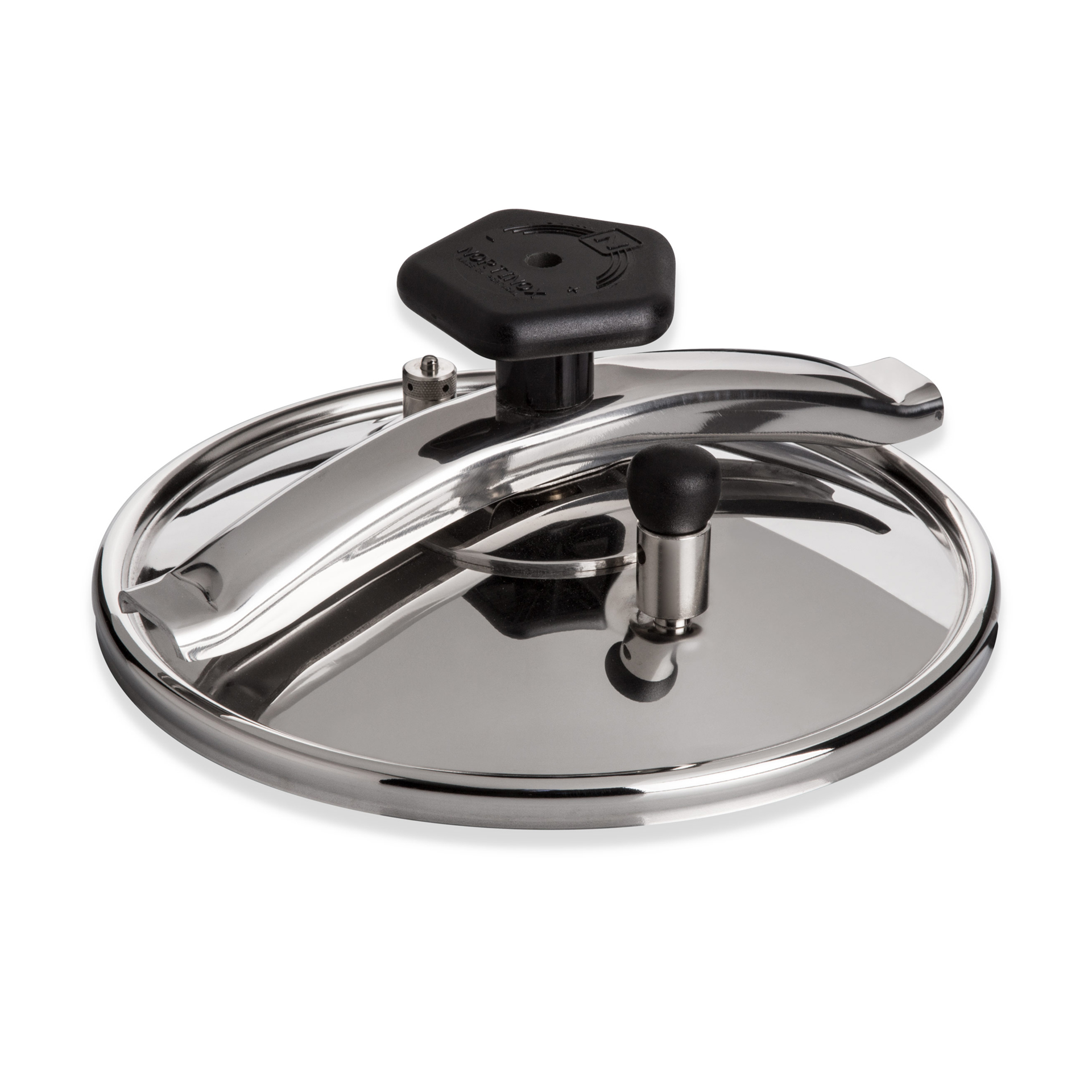 Panela Pressão Inox Bojuda Redonda 7500ml 22X19.5cm