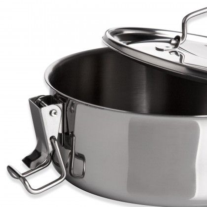 Marmita Inox sem Fundo Trmico Cookware Simples 500ml 12X6.5cm