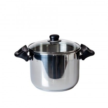 Panela Press�o Inox Ovni Redonda 8L 24X18.5cm