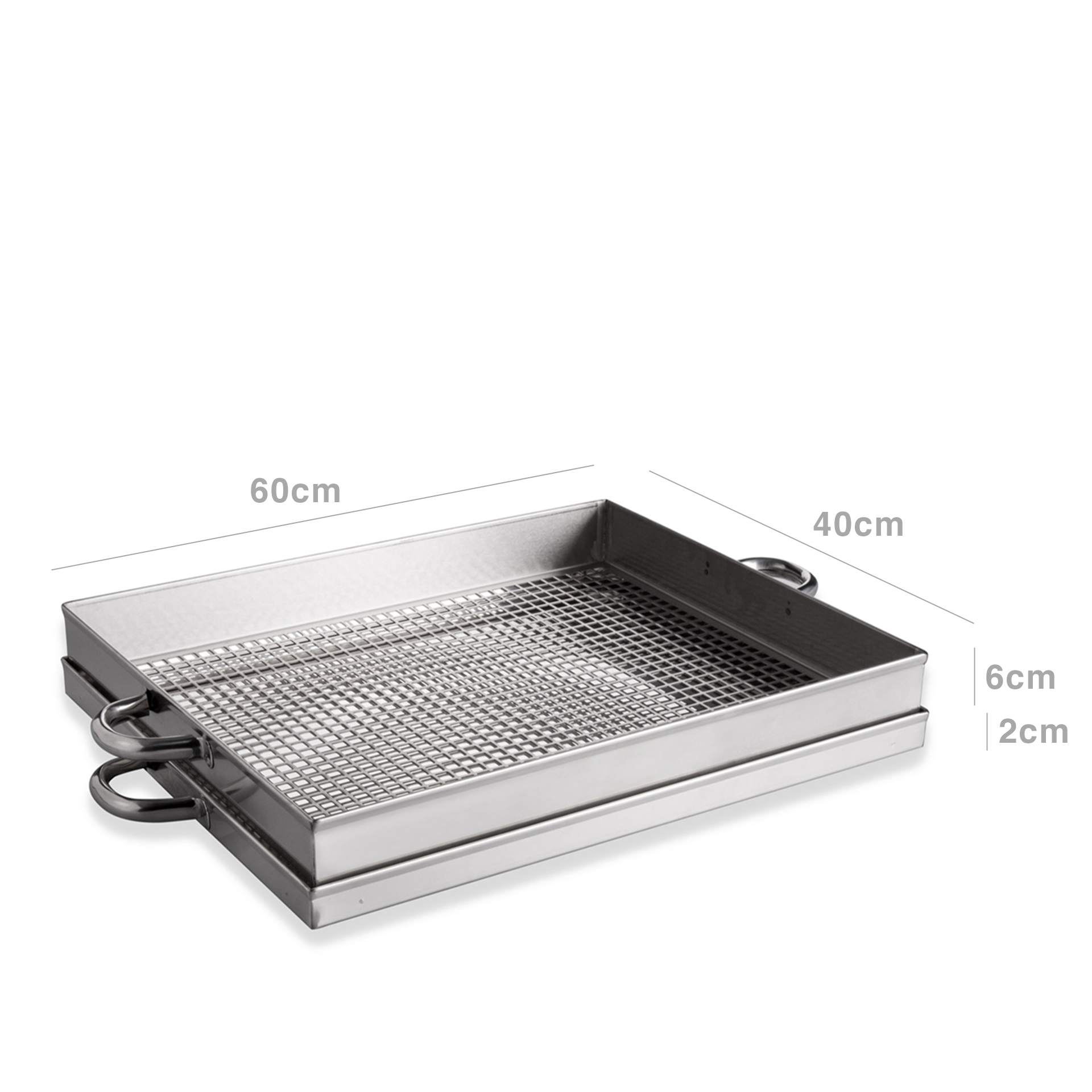 Tabuleiro Escorredor Fritos Inox Grand Gourmet 60X40X6cm