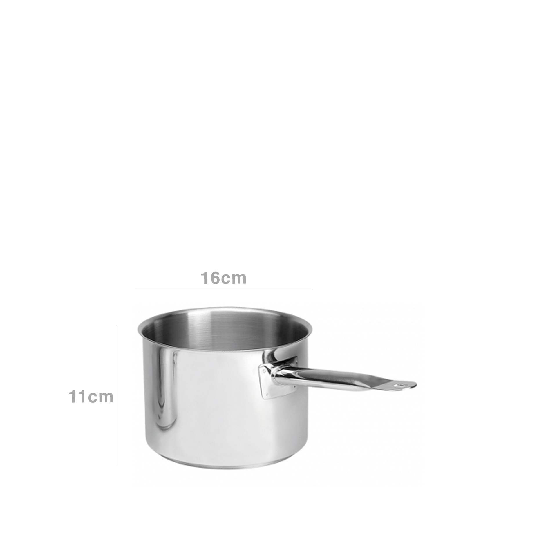 Caçarola Inox Grand Gourmet Alta com Cabo Nº16 2.1L 16X11cm