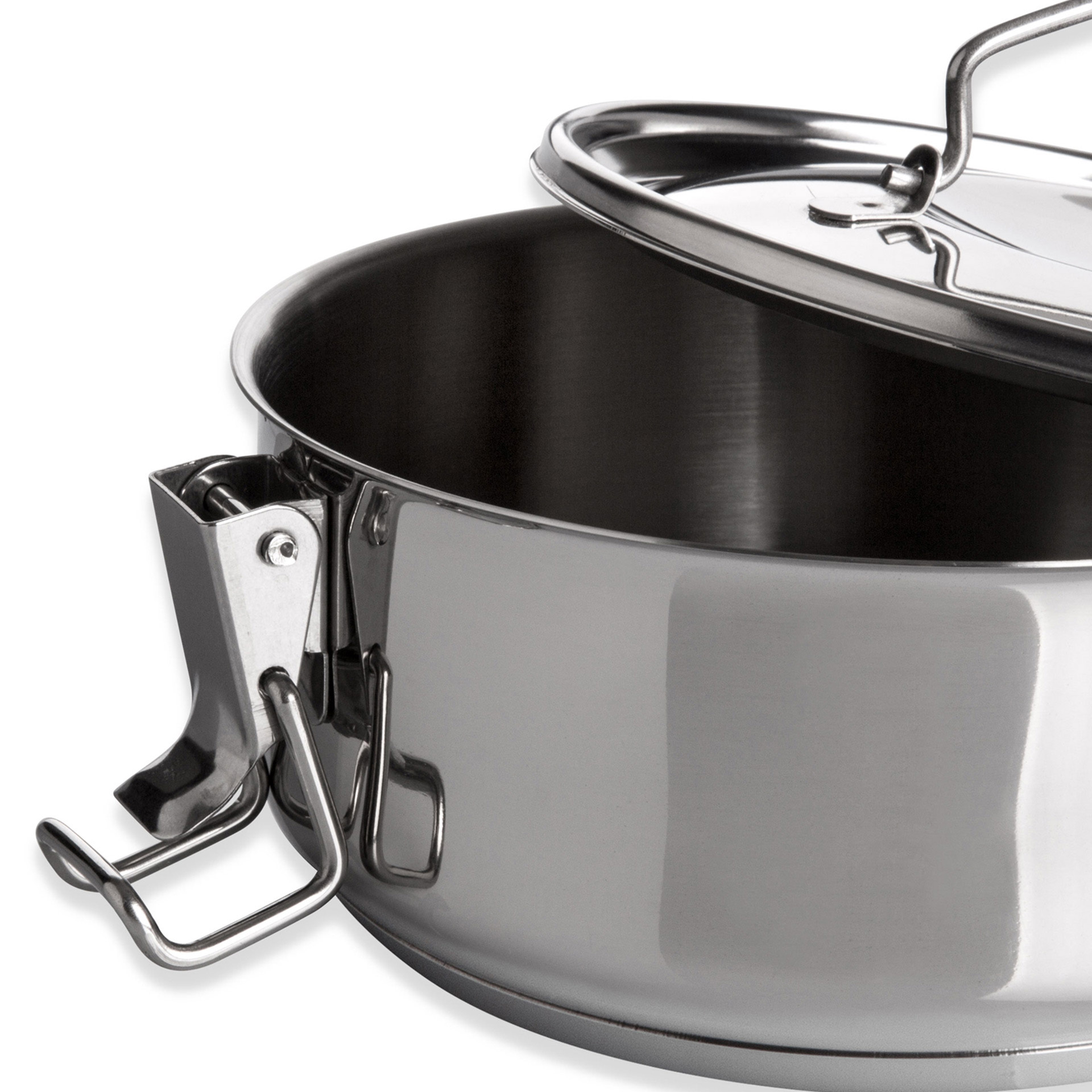 Marmita Inox Fundo Térmico Cookware Simples 500ml 12X7.5cm