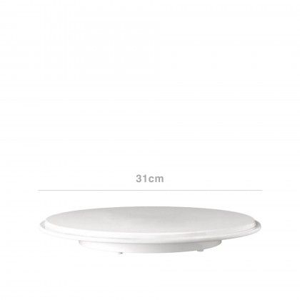 Bandeja Melamina Aps para Bolo Branco 31X3.5cm Bandeja Melamina Aps para Bolo Branco 31X3.5cm