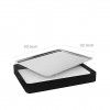 Bandeja Buffet Inox Aps Preto 43.5X32.5X6cm