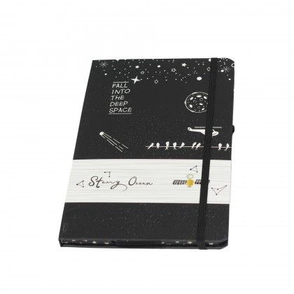Bloco Notas Espao Pautado 160 Pginas A5 70gr 21X14cm