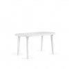 Mesa Plstica Braga Oval Branco 140X90X72cm