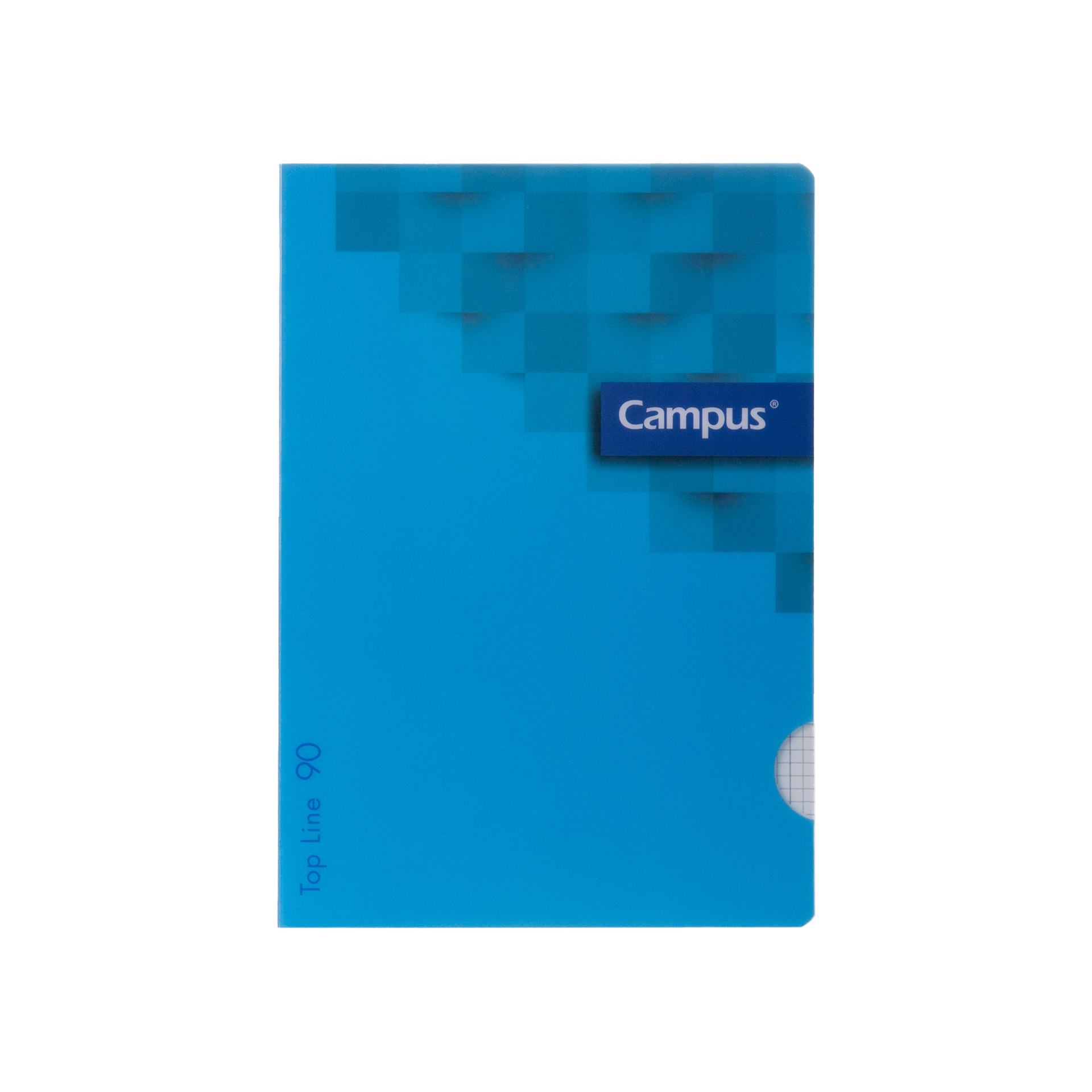 Caderno Agrafado Campus Capa Plástica A4 48 Folhas 90gr Quadriculado