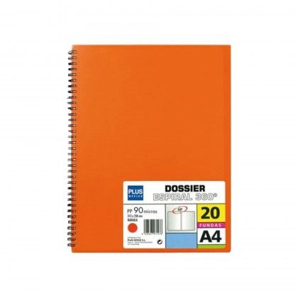 Catlogo Portflio Espiral A4 20 Folhas Laranja 31.3X23.8cm