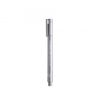 Marcador Staedtler Metlico Prata 2mm
