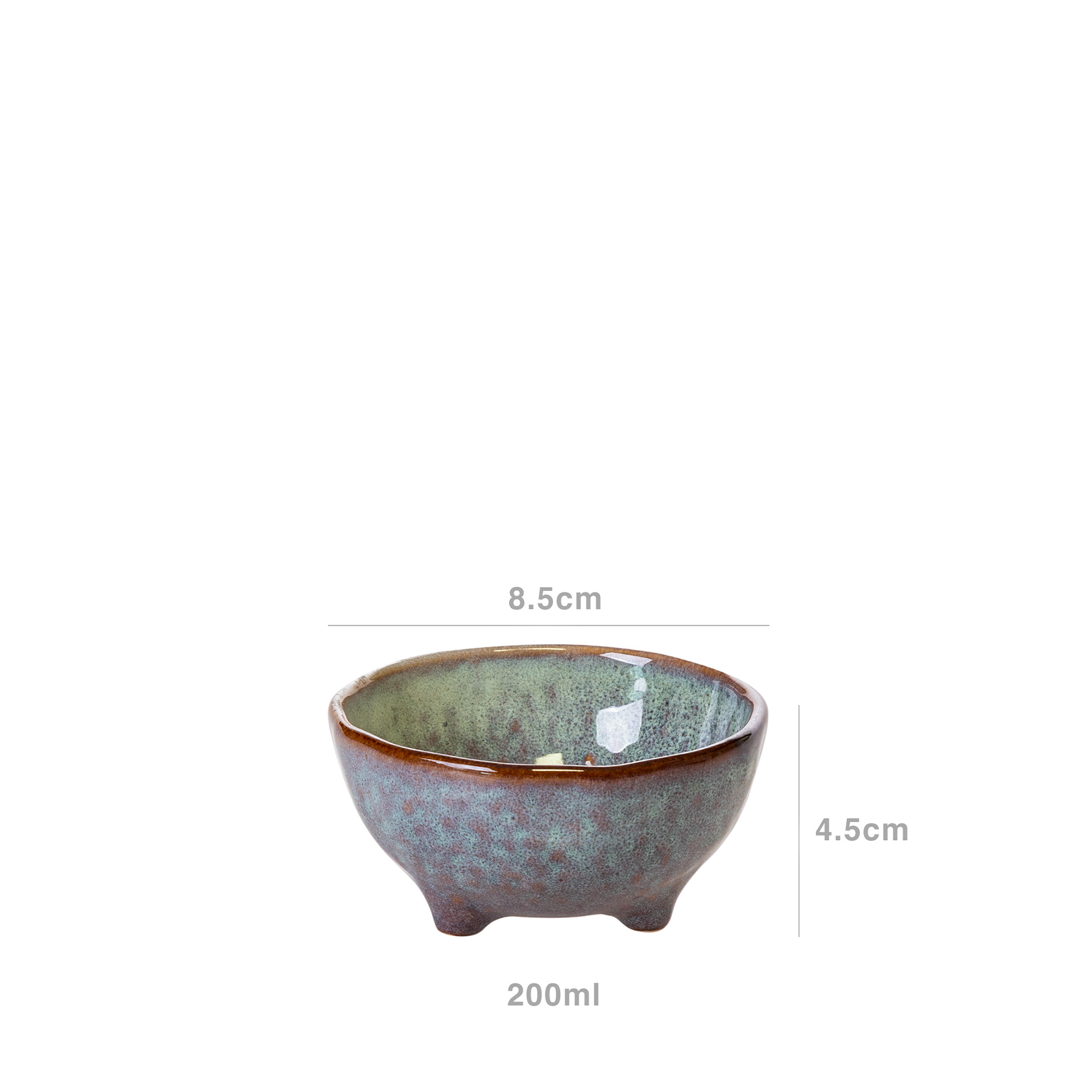 Taça Porcelana Serton Redondo Azul 750ml 8.5X4.5cm