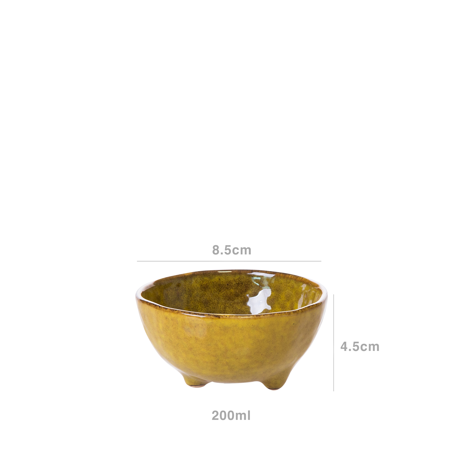 Taça Porcelana Serton Redondo Amarelo 750ml 8.5X4.5cm