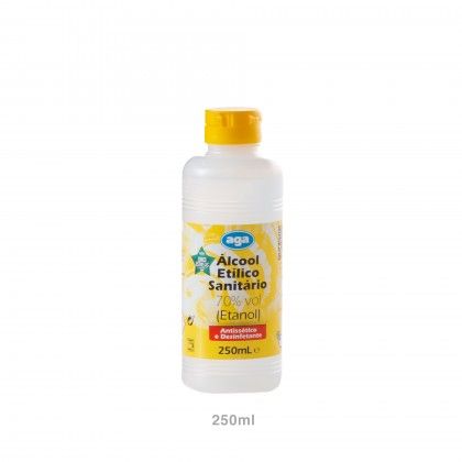 lcool Etlico Sanitrio 70% Aga 250ml