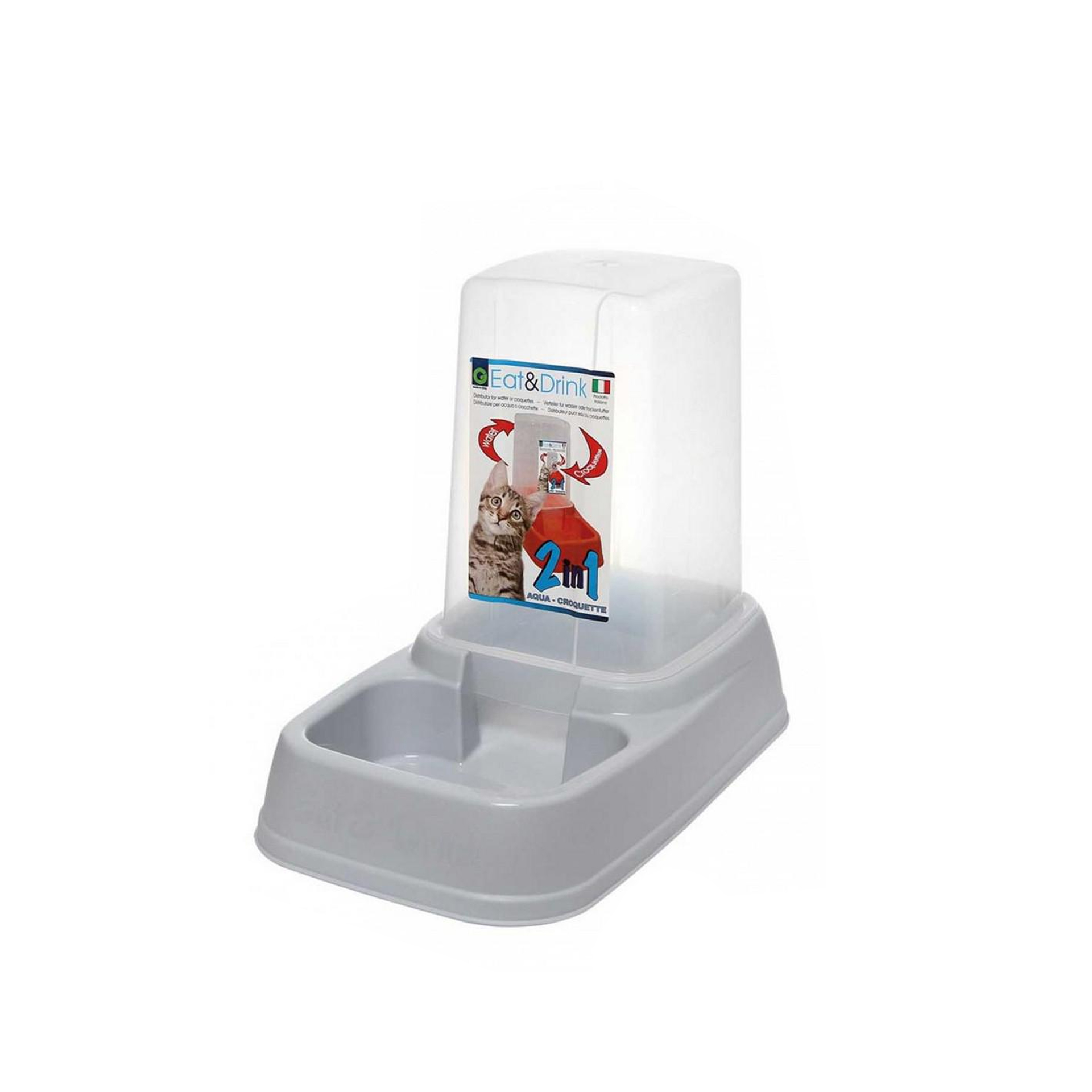 Comedouro / Bebedouro com Reservatório 3700ml 33X19X27.5cm