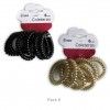 Elstico Cabelo Plstico Espiral Cores Sortidas Pack 6