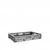Caixa Contentora Rebatível Perfurada Cinza 22L 60X40X11cm Caixa Contentora Rebatível Perfurada Cinza 22L 60X40X11cm