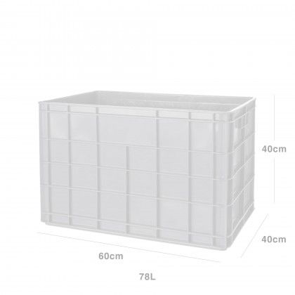 Caixa Contentora Fechada Branco 78L 60X40X40cm Caixa Contentora Fechada Branco 78L 60X40X40cm