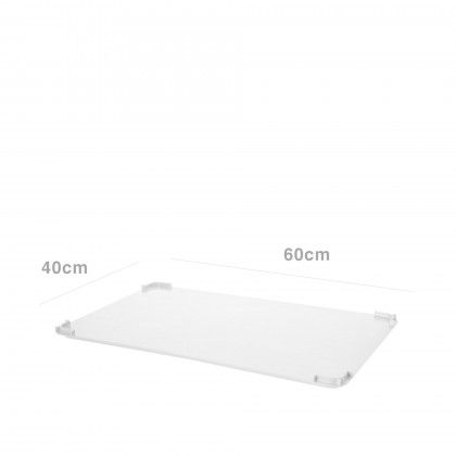 Tampa Caixa Contentora Empilhvel Branco 60X40X25cm