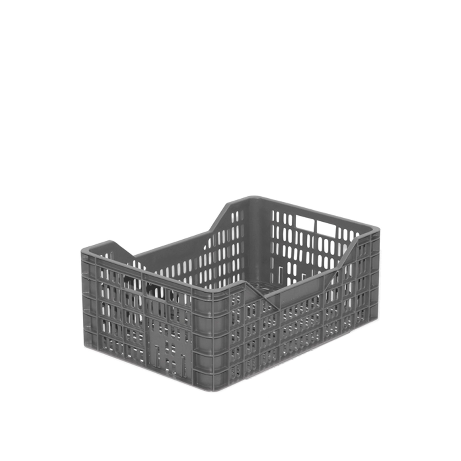 Caixa Contentora Perfurada Cinza 20L 50X30X16cm