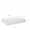 Caixa Contentora Perfurada Branca 14L 60X40X7cm