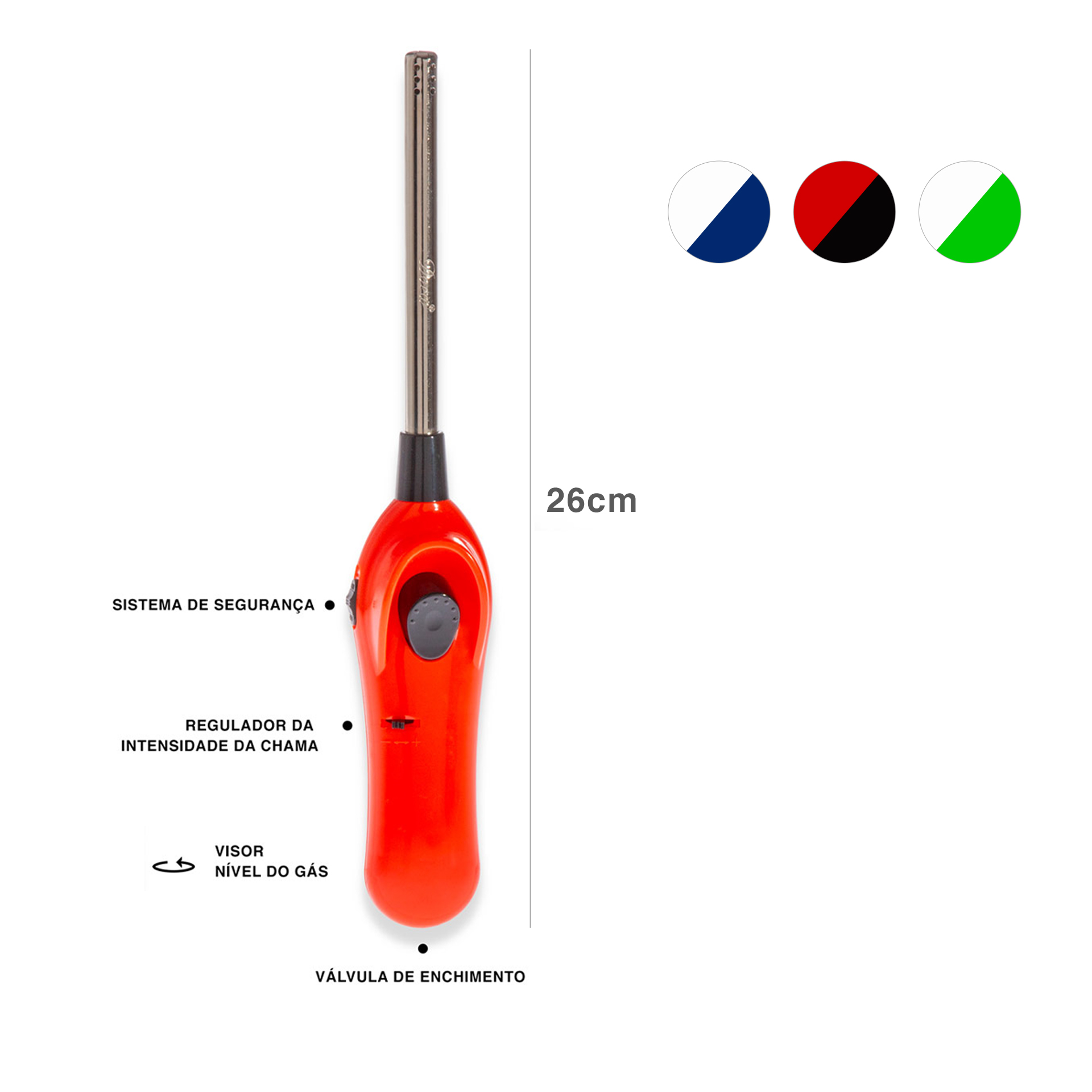 Isqueiro Cozinha Gás Dora BBQ 26cm