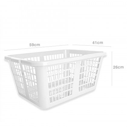 Cesto Multiusos Branco 59X41X26cm
