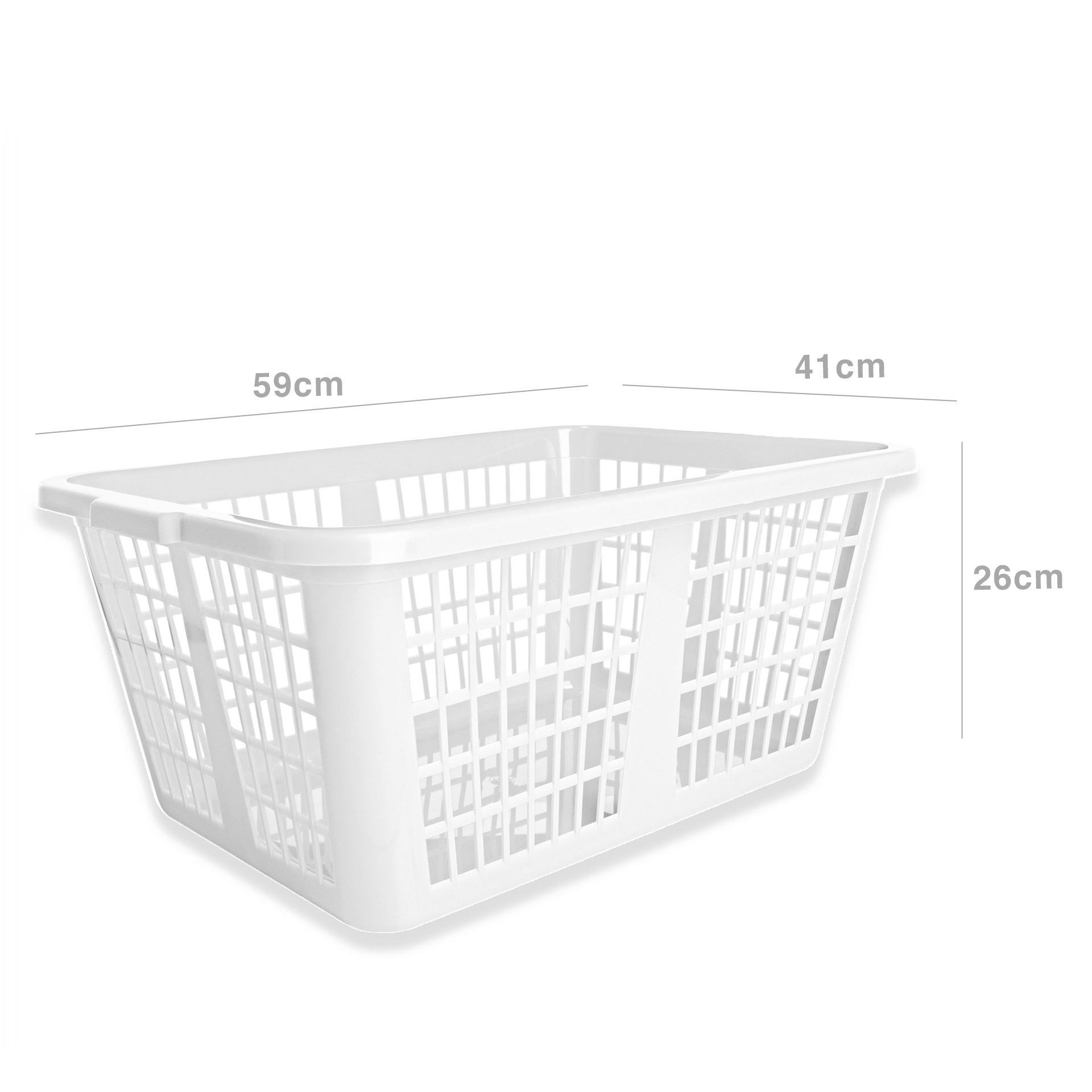 Cesto Multiusos Branco 59X41X26cm