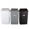 Balde com Tampa Basculante Cinzento 42l 65X36X30cm