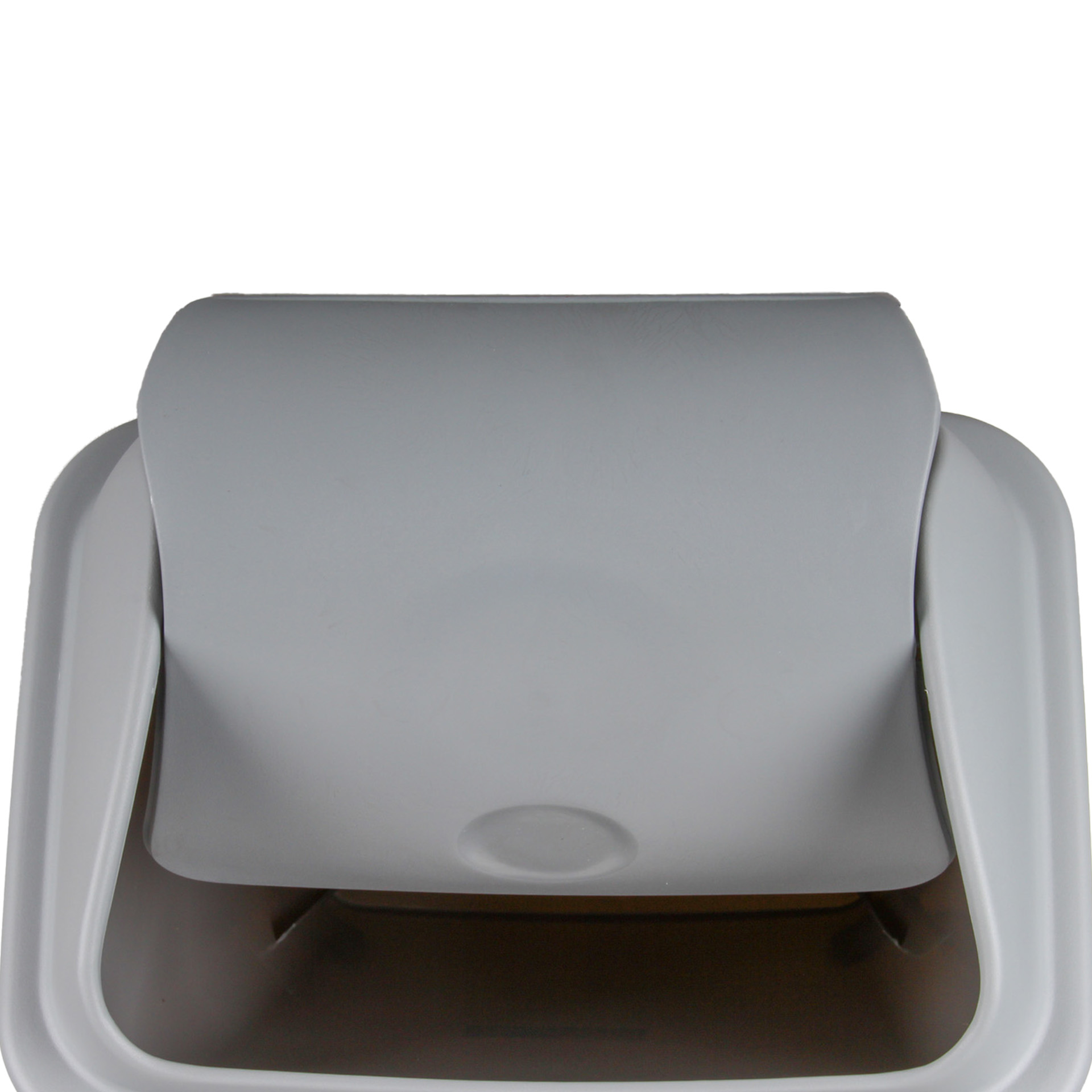 Balde com Tampa Basculante Cinzento 42l 65X36X30cm