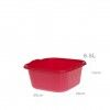 Bacia Polipropileno Quadrapractic Vermelho 6500ml