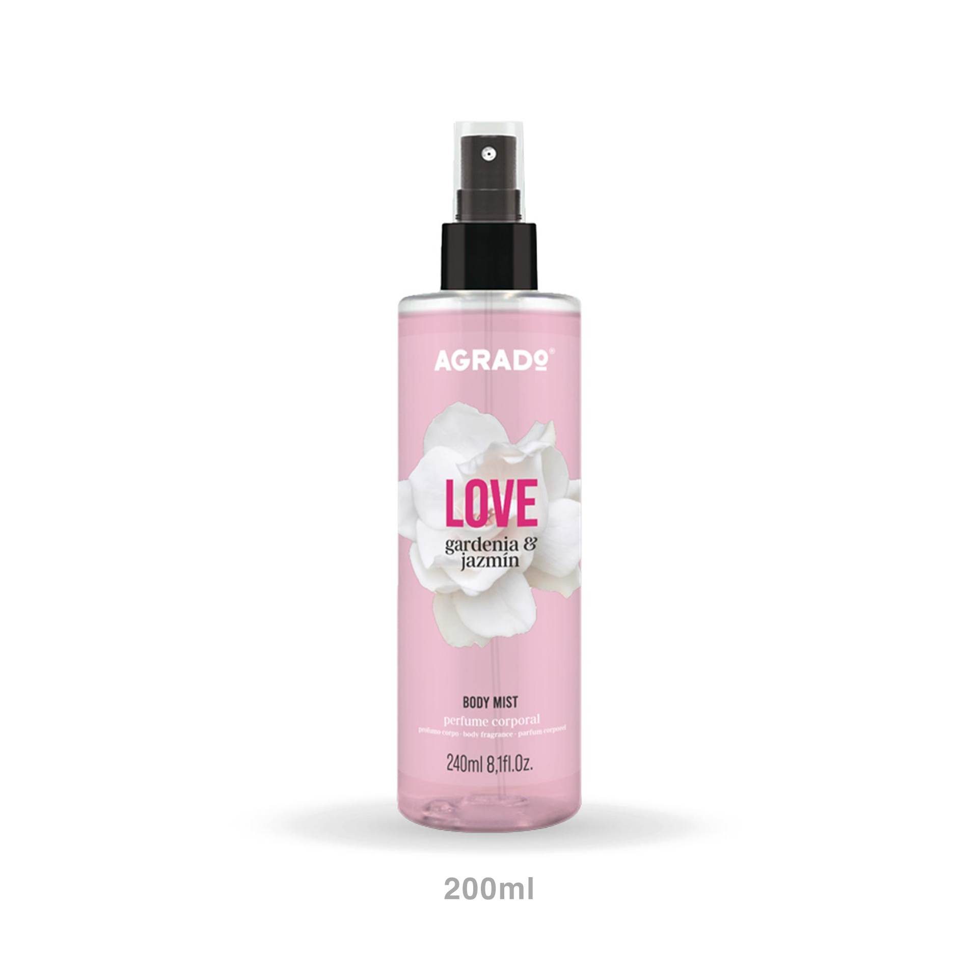 Perfume Corporal Agrado Love Gardénia & Jasmim 200ml