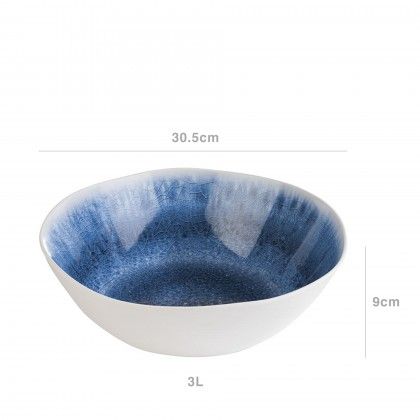 Tigela Melamina Blue Ocean Redondo 3000ml 30.5X9cm Tigela Melamina Blue Ocean Redondo 3000ml 30.5X9cm