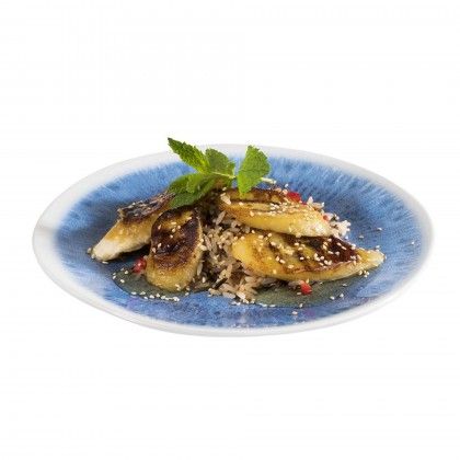 Prato Sobremesa Melamina Blue Ocean Redondo 21.5X2cm Prato Sobremesa Melamina Blue Ocean Redondo 21.5X2cm