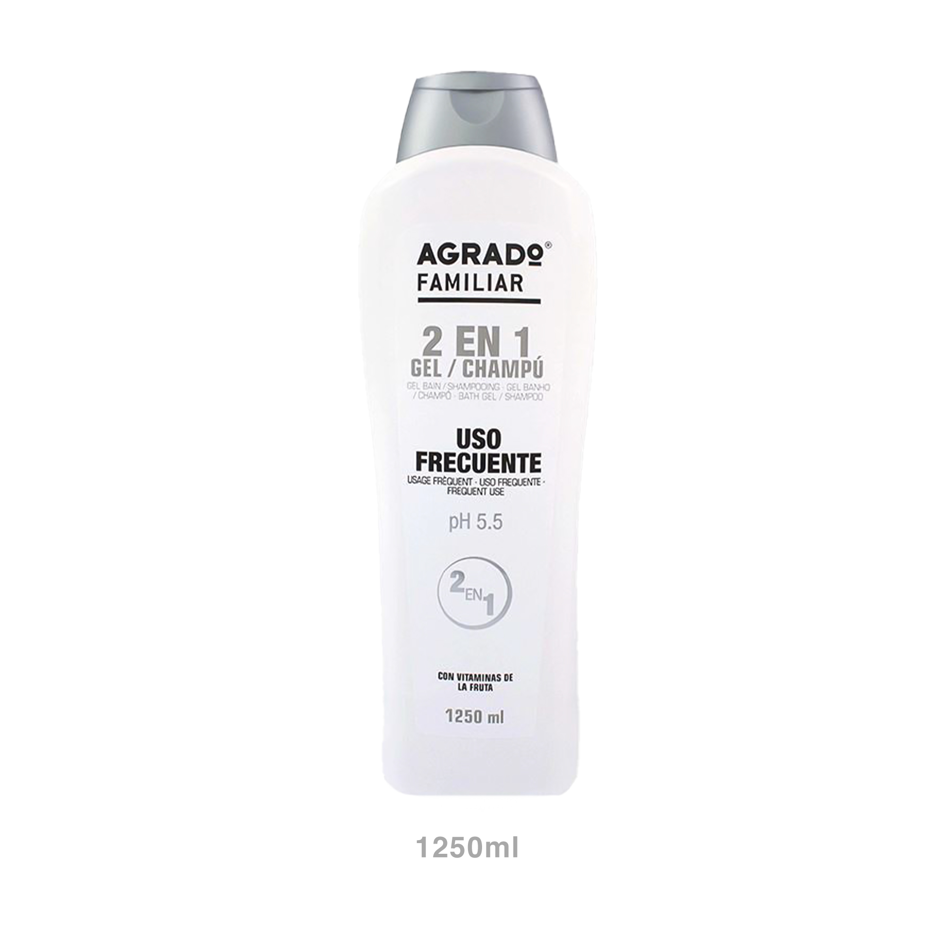Champô / Gel Banho Uso Frequente Agrado 2 em 1 1250ml
