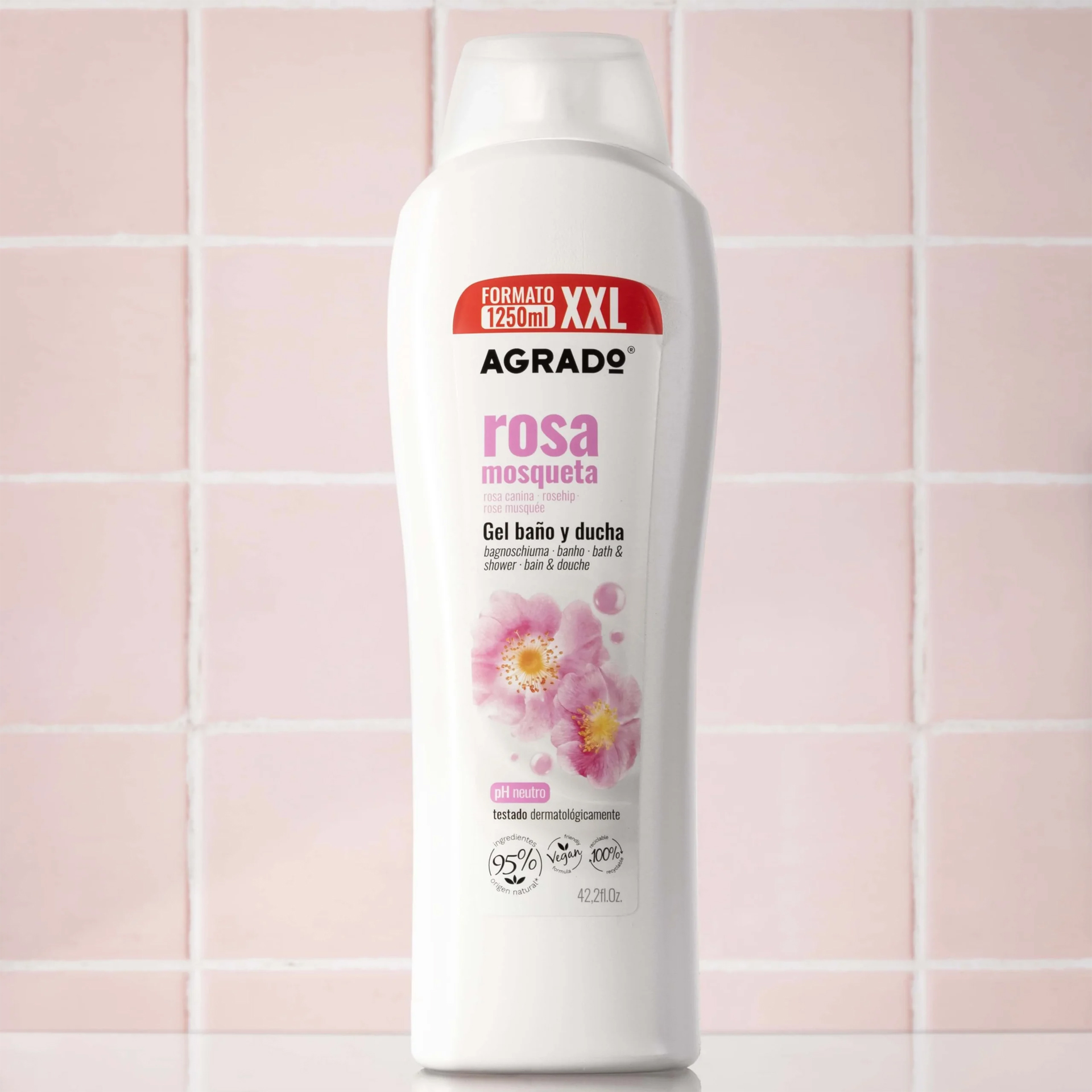 Gel Banho Agrado Rosa Mosqueta XXL 1250ml