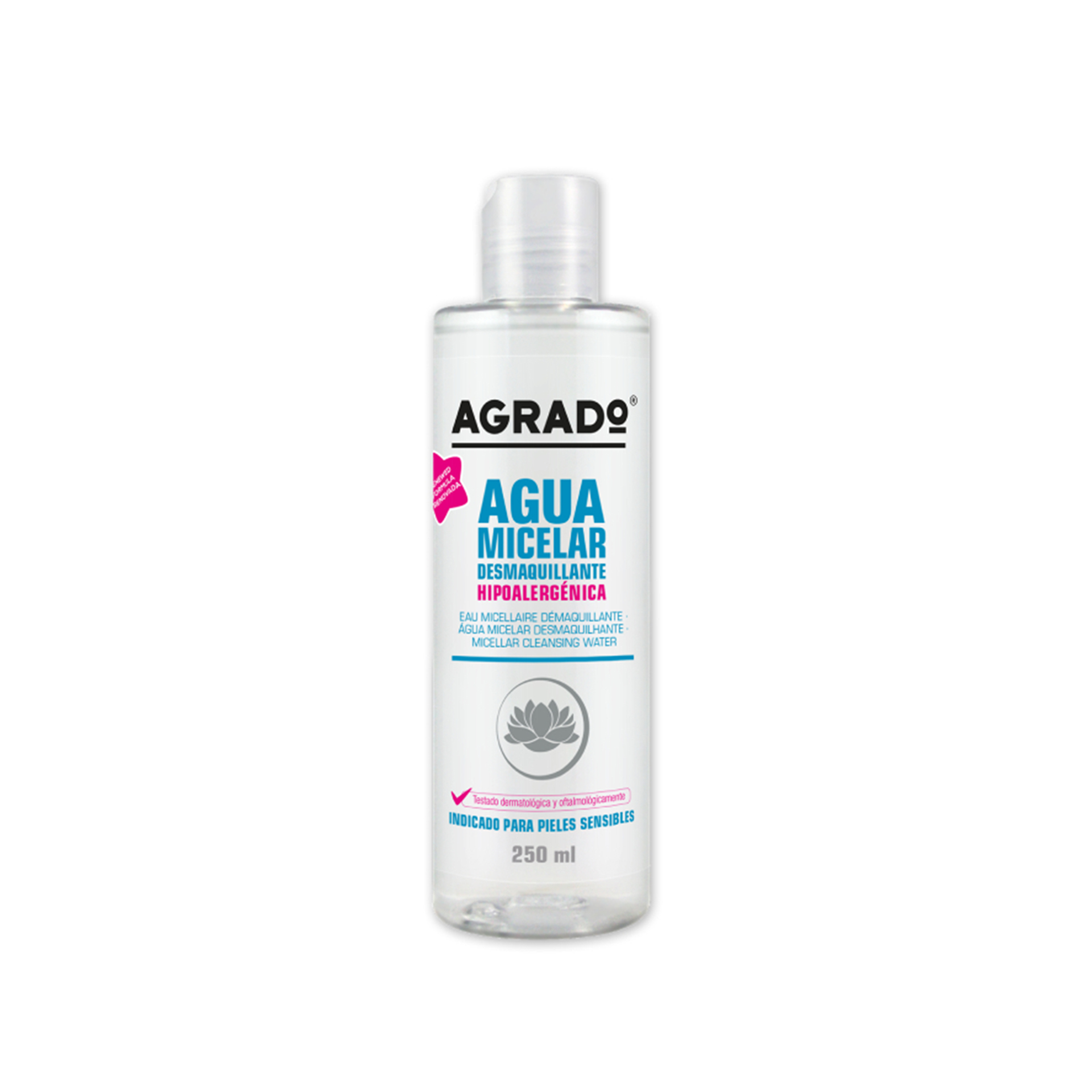Água Micelar Desmaquilhante Agrado 250ml