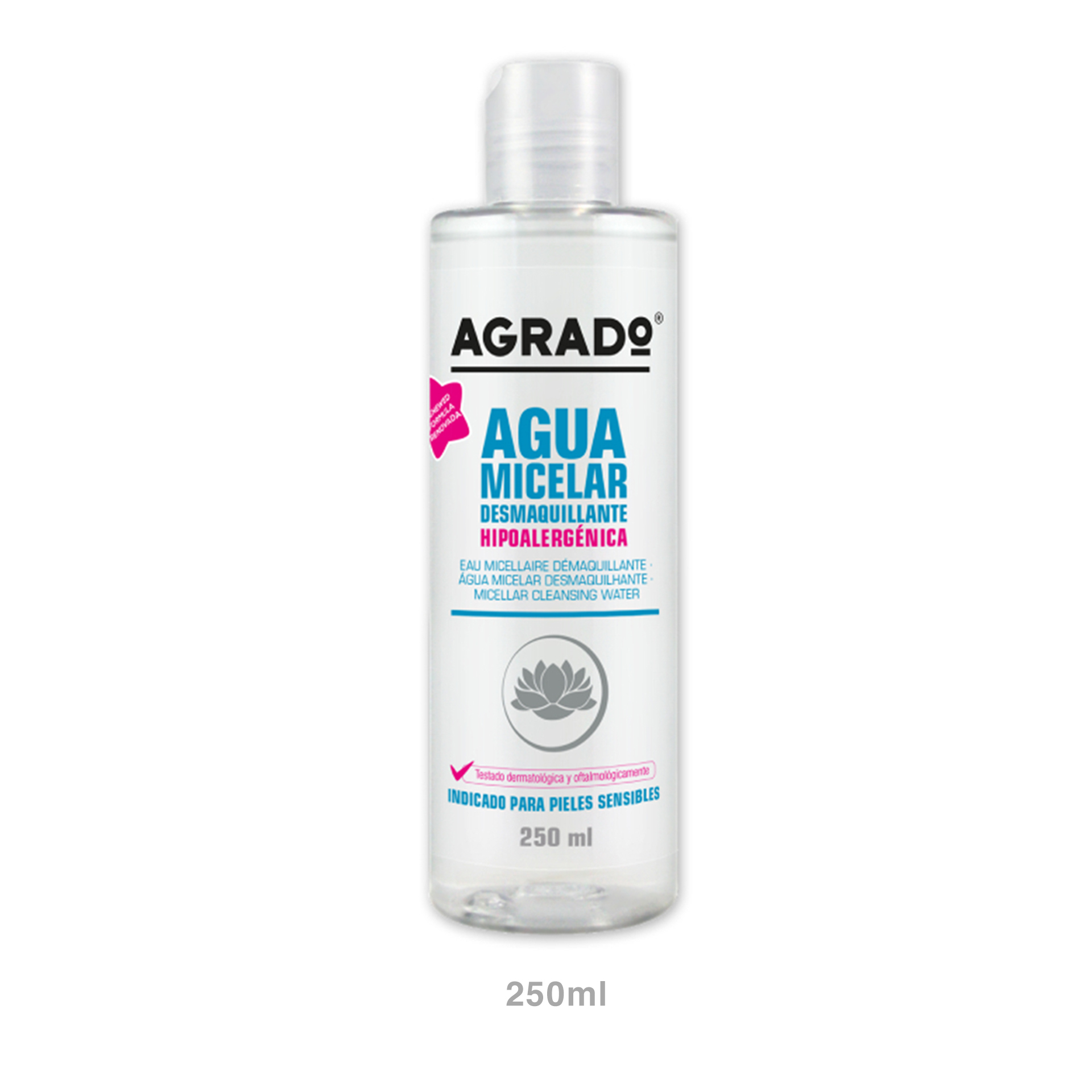 Água Micelar Desmaquilhante Agrado 250ml