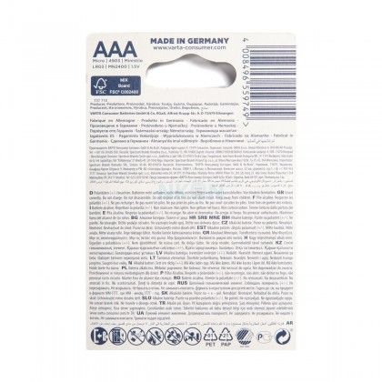 Pilha Longlife Power AAA Multicor 1.5V 10.5X44.5mm Pack 4