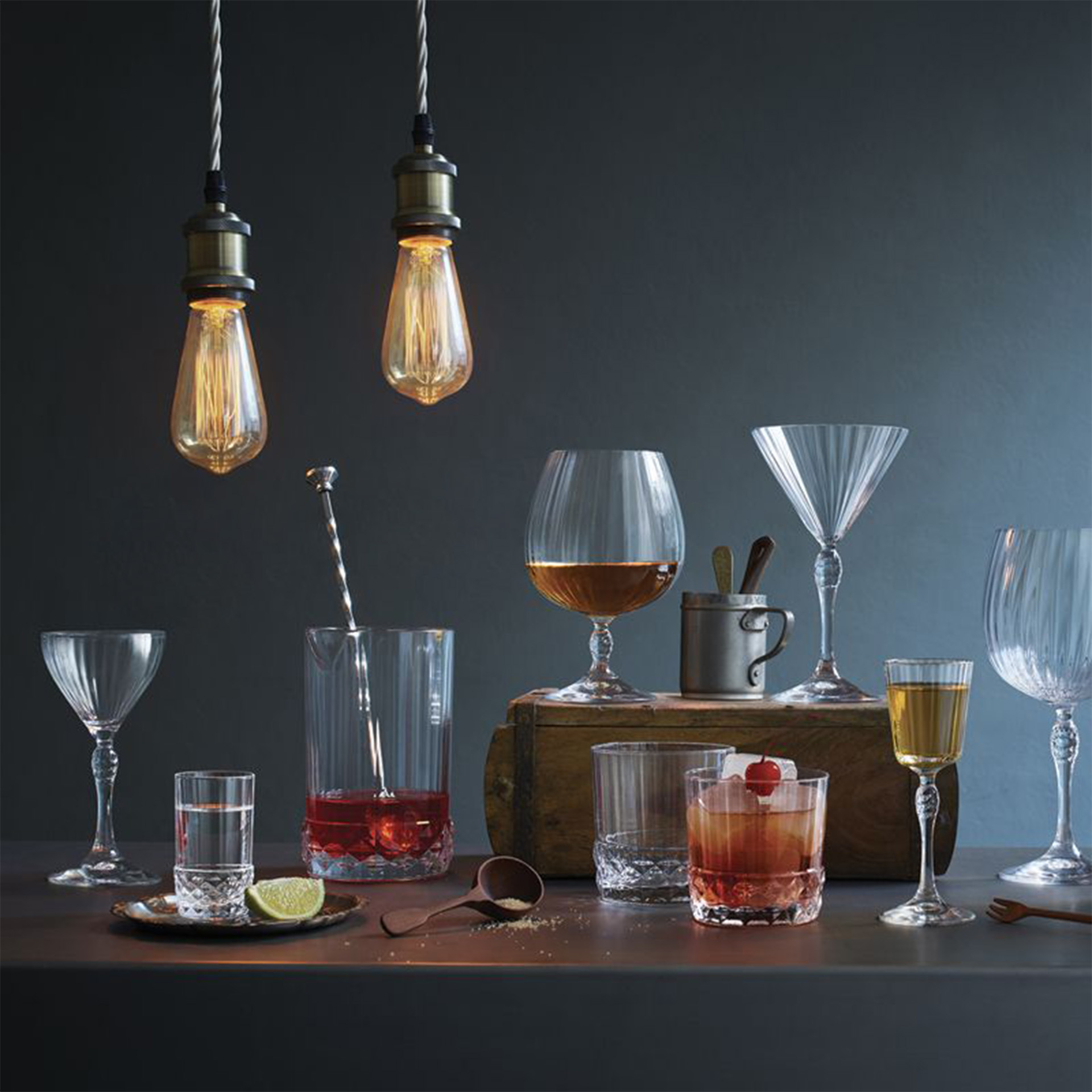 Copo Vidro America 20s com Pé Cocktail 22cl Pack 6