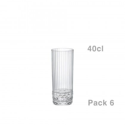 Copo Vidro America 20s sem P Long Drink 40cl Pack 6