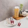 Faqueiro Inox Ipanema com Cabo Vermelho 27.4X10.4X10.4cm 30 Peças Faqueiro Inox Ipanema com Cabo Vermelho 27.4X10.4X10.4cm 30 Peças