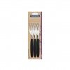 Garfo Mesa Ipanema Cabo Polipropileno Preto 1.7X2.4X19cm Pack 3