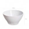 Tigela Vidro Opaco Ebro Branco 13X7cm