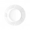 Prato Vidro Opaco Ebro Raso Branco 25.5X2.2cm