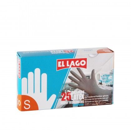 Luvas Ltex com P Tamanho S Pack 25