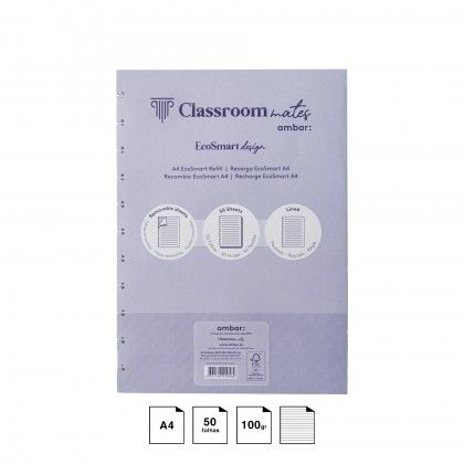 Recarga Caderno Inteligente Ecosmart Pautado A4 50F 100gr Recarga Caderno Inteligente Ecosmart Pautado A4 50F 100gr
