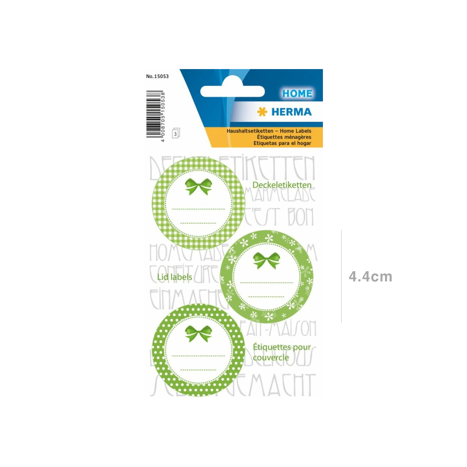 Rótulo Herma Cozinha Redondo Verde 4.4cm