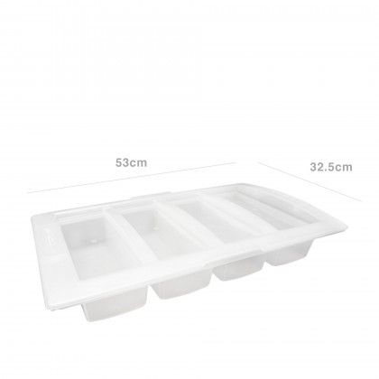 Caixa 4 Divisões com Tampa Gn1/1 53X32.5cm Caixa 4 Divisões com Tampa Gn1/1 53X32.5cm