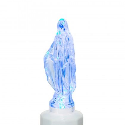 Crio Eltrico Nossa Senhora Ftima 5X5X18cm Luz Azul