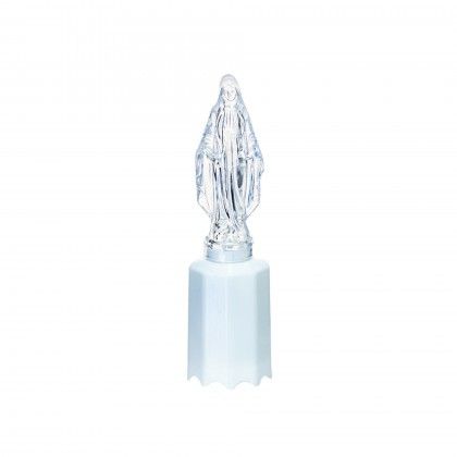 Crio Eltrico Nossa Senhora Ftima 5X5X18cm Luz Azul