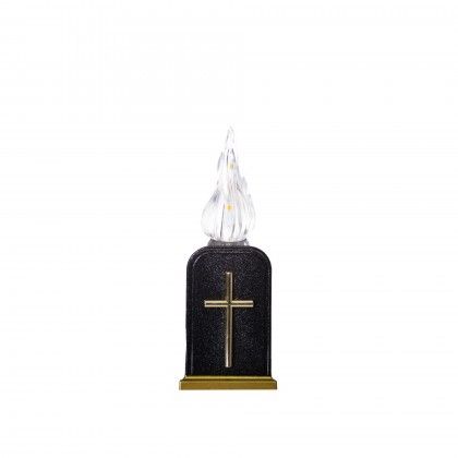 Crio Eltrico Memorial Luz Quente Intermitente 6X4X16cm Preto